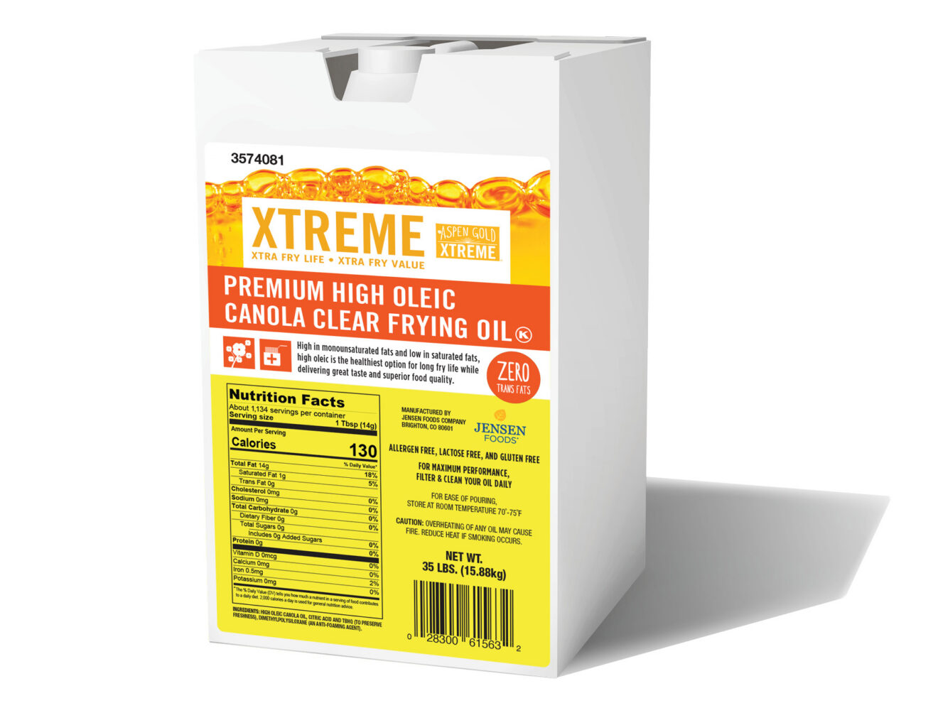 Premium High Oleic Canola Clear Frying Oil