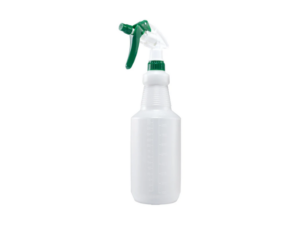 spray bottle with green handle
